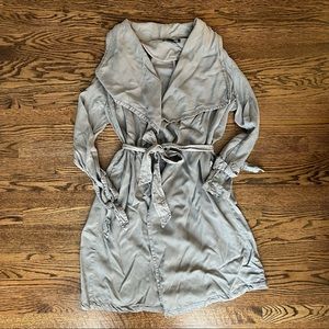 ✨SOLD✨ Max Jeans Women’s Trench Coat in Gray in S